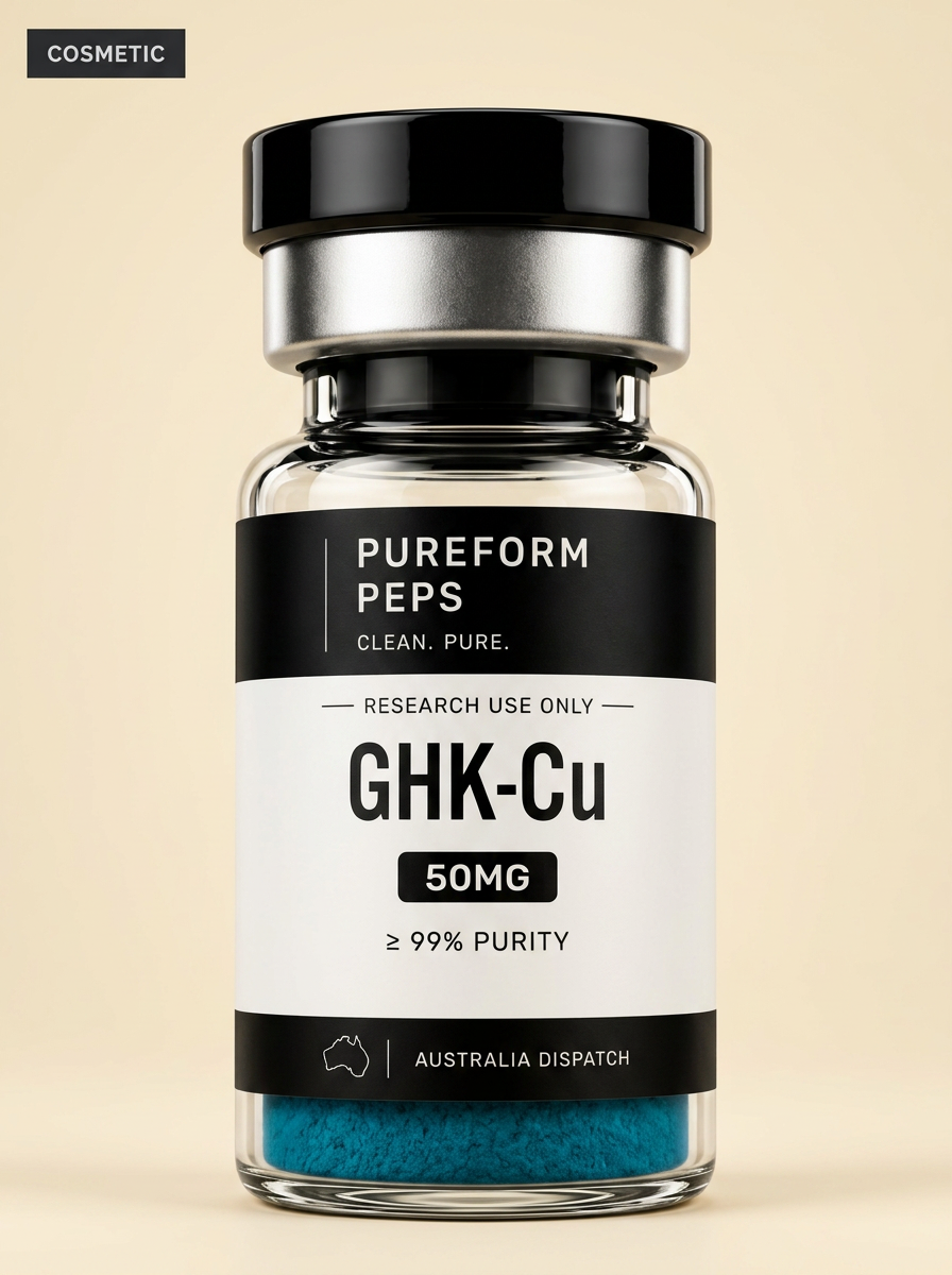 Pureform Peps GHK-Cu research peptide vial